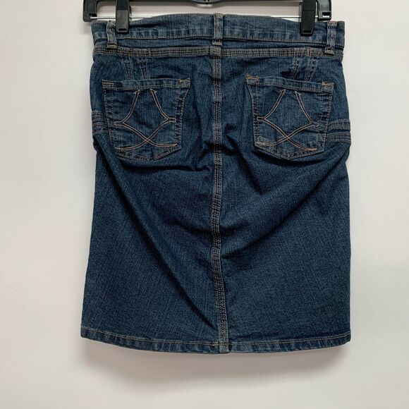 Luricci Firm International Womens Denim Jean Skirt Size 30 Blue Butt Lifter NWOT - Picture 2 of 5